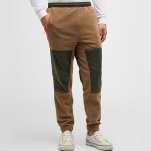 NWT Lacoste Men's Color-Block Polar Fleece Trackpants